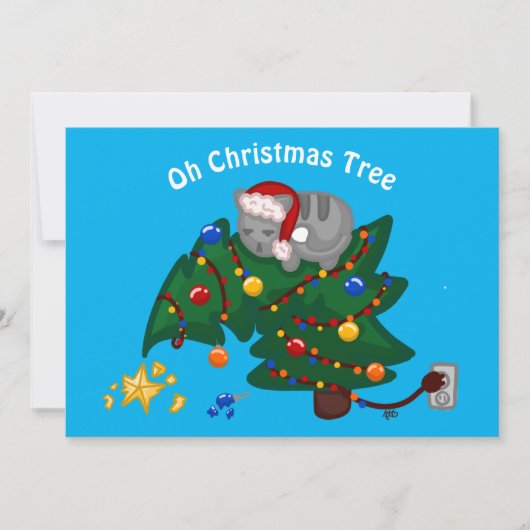 Oh Christmas Tree Holiday Card Feestdagenkaart (Voorkant)