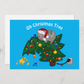 Oh Christmas Tree Holiday Card Feestdagenkaart (Voorkant / Achterkant)