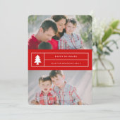 Oh Christmas Tree | Holiday Photo Card Feestdagenkaart (Staand voorkant)