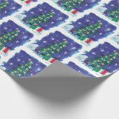 Oh Christmas Tree - Kinder kunst voor CHOC Cadeaupapier (Hoek)