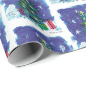 Oh Christmas Tree - Kinder kunst voor CHOC Cadeaupapier (Rol Hoek)