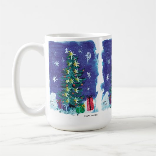Oh Christmas Tree - Kinder kunst voor CHOC Koffiemok (Links)