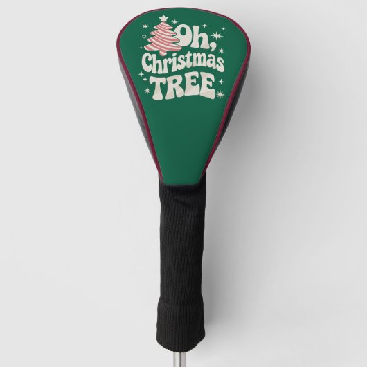 Oh Christmas Tree Light Merry Christmas Xmas Golfheadcover (Voorkant)