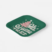 Oh Christmas Tree Light Merry Christmas Xmas  Papieren Bordje (Gebogen)