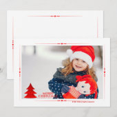 Oh Christmas Tree Photo Holiday Card Feestdagenkaart (Voorkant / Achterkant)