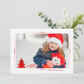 Oh Christmas Tree Photo Holiday Card Feestdagenkaart (Staand voorkant)