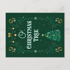 Oh Christmas Tree Postcard Feestdagenkaart