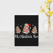 Oh Christmas Tree Shirt Snack Cake Xmas For Women  Kaart (Gele Bloem)