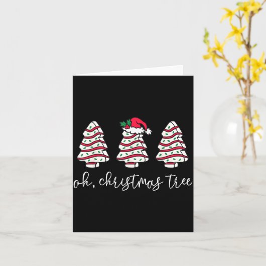 Oh Christmas Tree Sweater Christmas Tree Cake Farm Kaart (Gele Bloem)