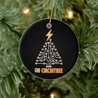 Oh Circuitree elektricien Kerstboom Xmas Keramisch Ornament