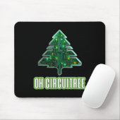 Oh Circuitree Kerst Elektronica Circuit Board Muismat (Met muis)