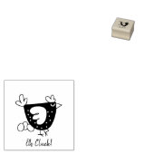 "Oh Cluck!" Kippeneierstempel Rubberstempel (Gestempeld)