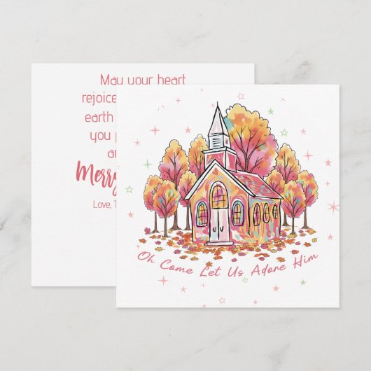 “Oh Come Let Us Adore Him”  (Voorkant / Achterkant)