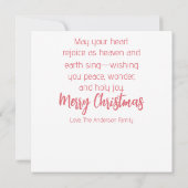 “Oh Come Let Us Adore Him”  (Achterkant)