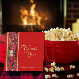 Oh Come Let Us Adore Him Thank You Feestdagenkaart