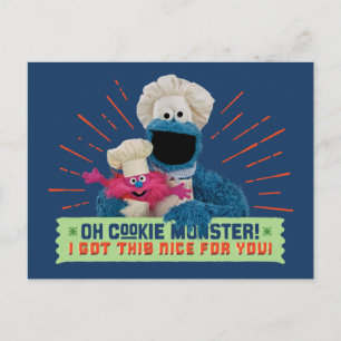 Oh Cookie Monster! Ik heb dit leuk voor je. Briefkaart