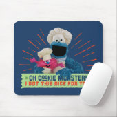 Oh Cookie Monster! Ik heb dit leuk voor je. Muismat (Met muis)