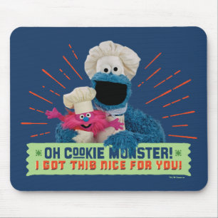 Oh Cookie Monster! Ik heb dit leuk voor je. Muismat
