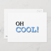 Oh Cool Text Briefkaart (Voorkant / Achterkant)