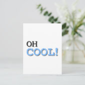Oh Cool Text Briefkaart (Staand voorkant)