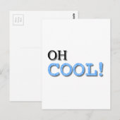 Oh Cool Text Briefkaart (Voorkant / Achterkant)