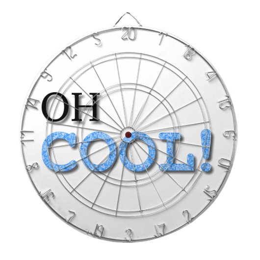 Oh Cool Text Dartbord (Voorkant)