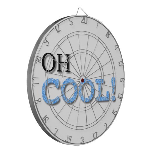 Oh Cool Text Dartbord (Voorkant Links)