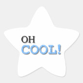 Oh Cool Text Ster Sticker (Voorkant)