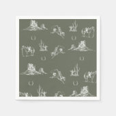 Oh Cowboy cocktail servet (Voorkant)