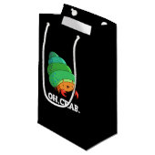 Oh Crab Funny Crab Phrase Dark BG Klein Cadeauzakje (Voorkant Gekanteld)
