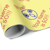 Oh Crap 50th Birthday Humor Cadeaupapier (Rol Hoek)