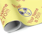 Oh Crap 70th Birthday Humor Cadeaupapier (Rol Hoek)