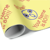 Oh Crap 80th Birthday Humor Cadeaupapier (Rol Hoek)