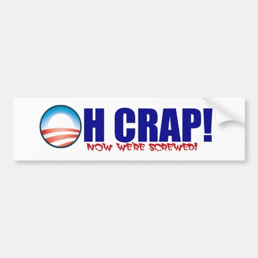 Oh Crap! Bumpersticker (Voorkant)
