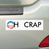 OH CRAP BUMPERSTICKER (Op auto)