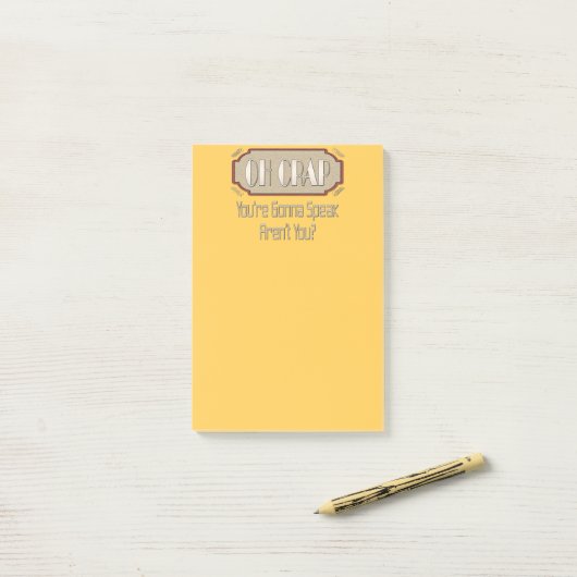 Oh Crap! Grappig cadeauidee. Post-it® Notes (Op bureau)