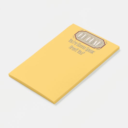 Oh Crap! Grappig cadeauidee. Post-it® Notes (Schuin)