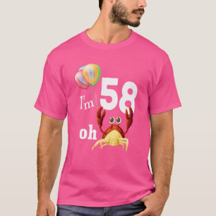 Oh crap ik ben 58 jaar oud 58ste verjaardag Humor  T-shirt