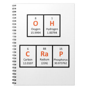 Oh Crap Periodic Table Notebook Notitieboek
