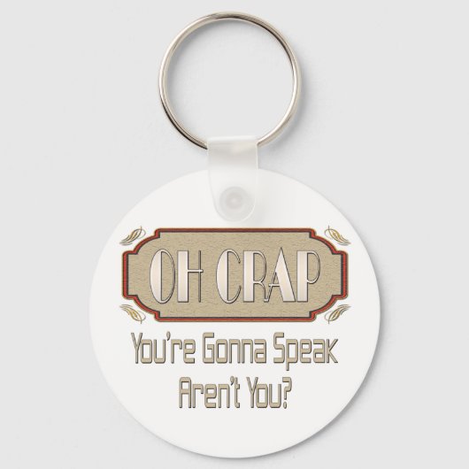 Oh Crap Sleutelhanger (Voorkant)