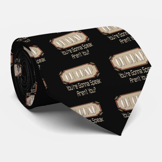 Oh Crap Stropdas (Opgerold)