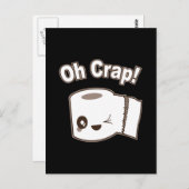 Oh Crap (toiletpapier) Briefkaart (Voorkant / Achterkant)