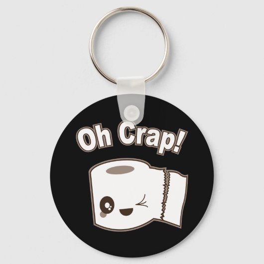 Oh Crap (toiletpapier) Sleutelhanger (Voorkant)