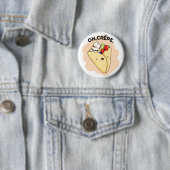 Oh Crepe Funny Food Pun Ronde Button 5,7 Cm (In situ)