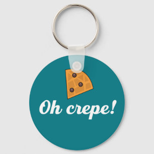 Oh Crepe Funny French Food Puns Sleutelhanger