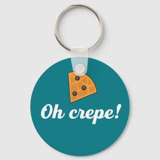 Oh Crepe Funny French Food Puns Sleutelhanger (Voorkant)