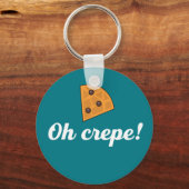 Oh Crepe Funny French Food Puns Sleutelhanger (Voorkant)