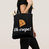 Oh Crepe Funny French Food Puns Tote Bag (Dichtbij)