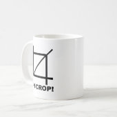 Oh Crop Funny Mug Koffiemok (Voorkant links)