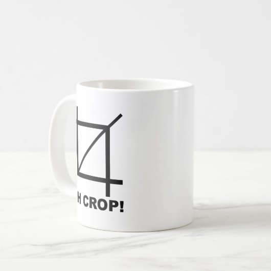 Oh Crop Funny Mug Koffiemok (Voorkant links)